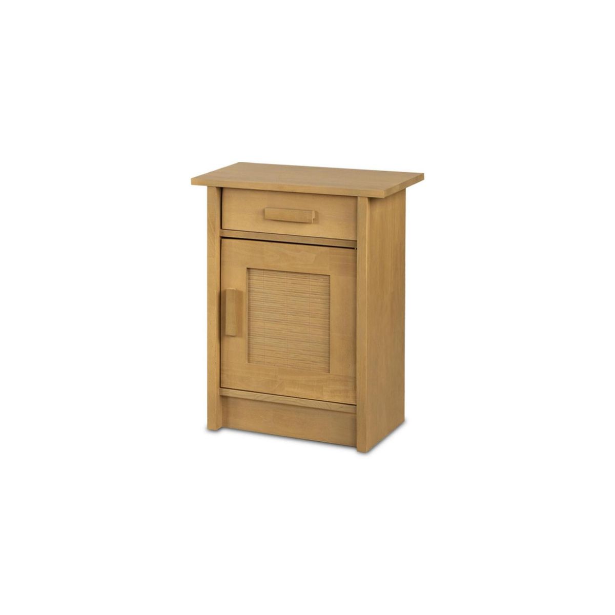 CIC - Velador 1 Puerta 1 Cajón(es) Milán 35x63.5x45 cm Mostaza