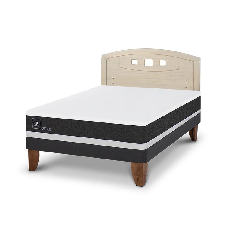 Cama Europea Ortopedic 2P Bn Respaldo Gales Alpino