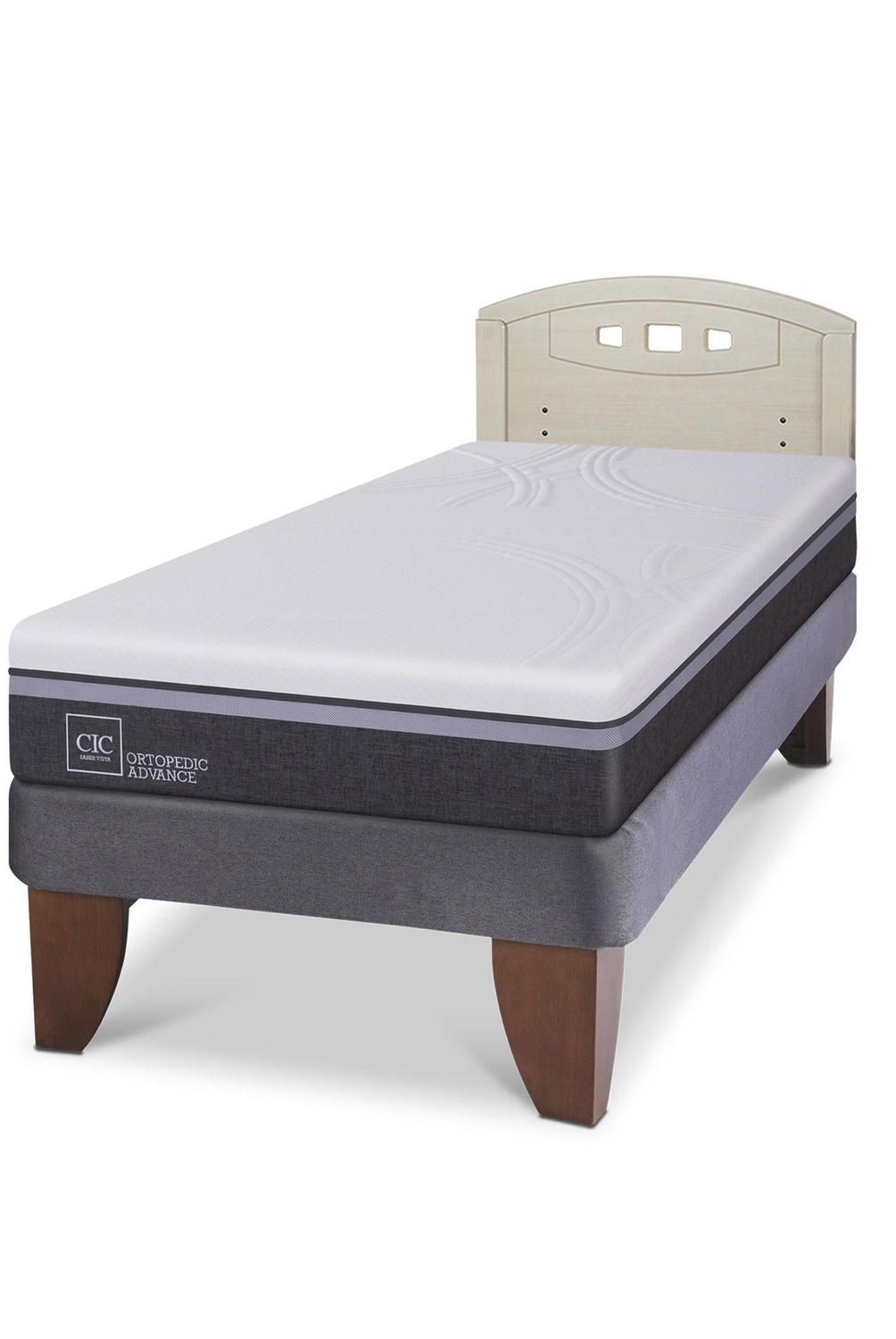 CIC - Cama Europea ortopedic advance 1.5p Respaldo Gales alpino