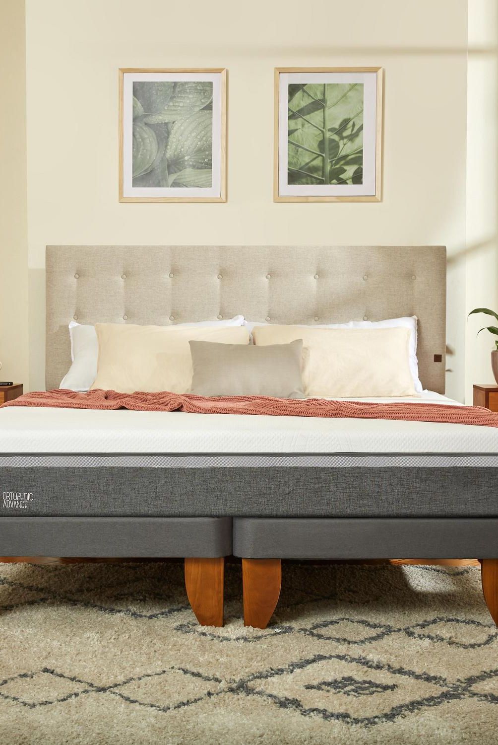 CIC - Cama Europea ortopedic advance 1.5p Respaldo Gales alpino