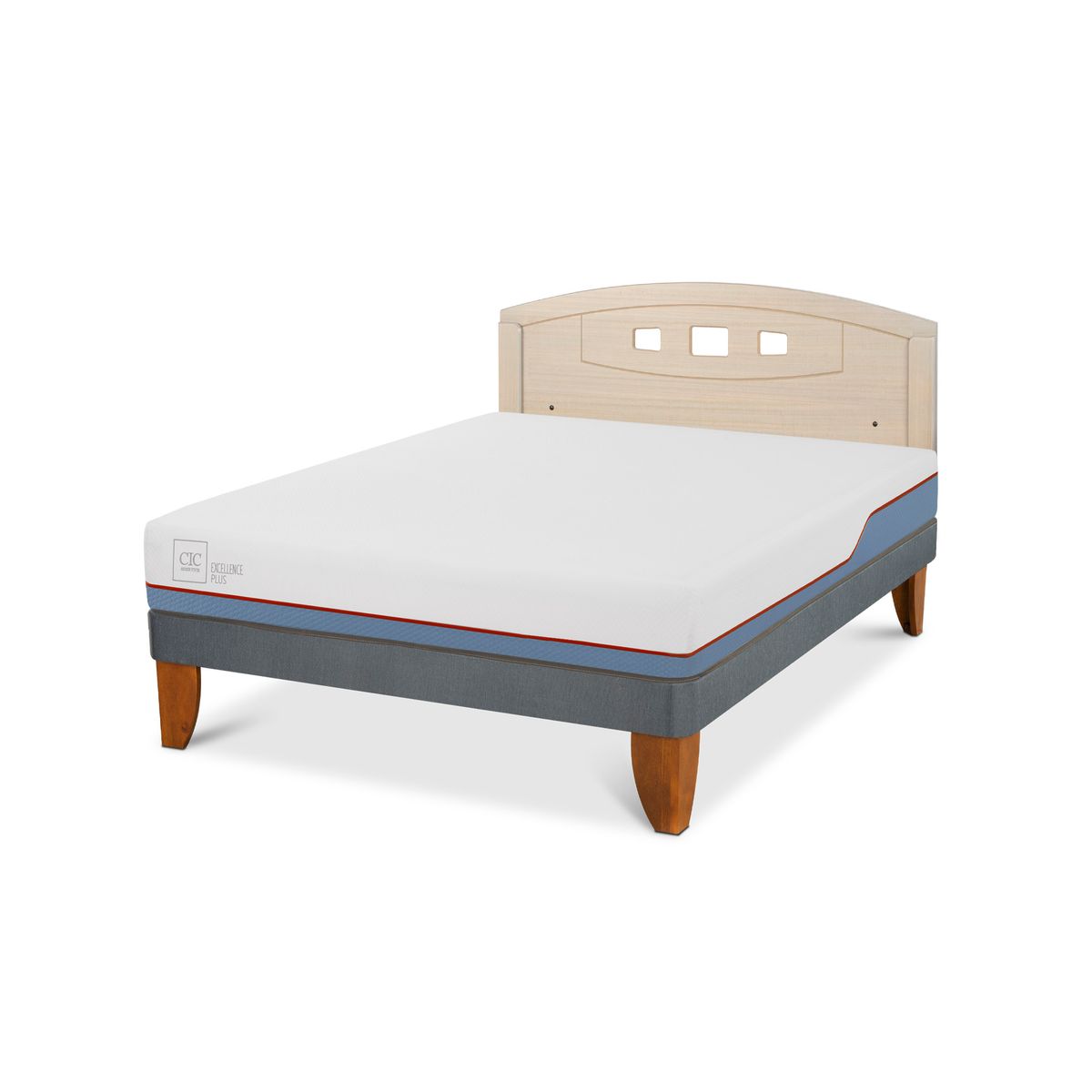CIC - Cama Europea excellence plus 2p bn Respaldo Gales alpino