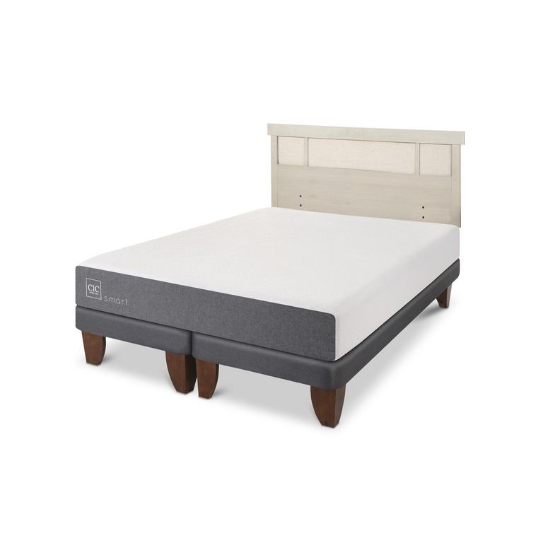 Cama Europea Smart King Respaldo Dublin Alpino