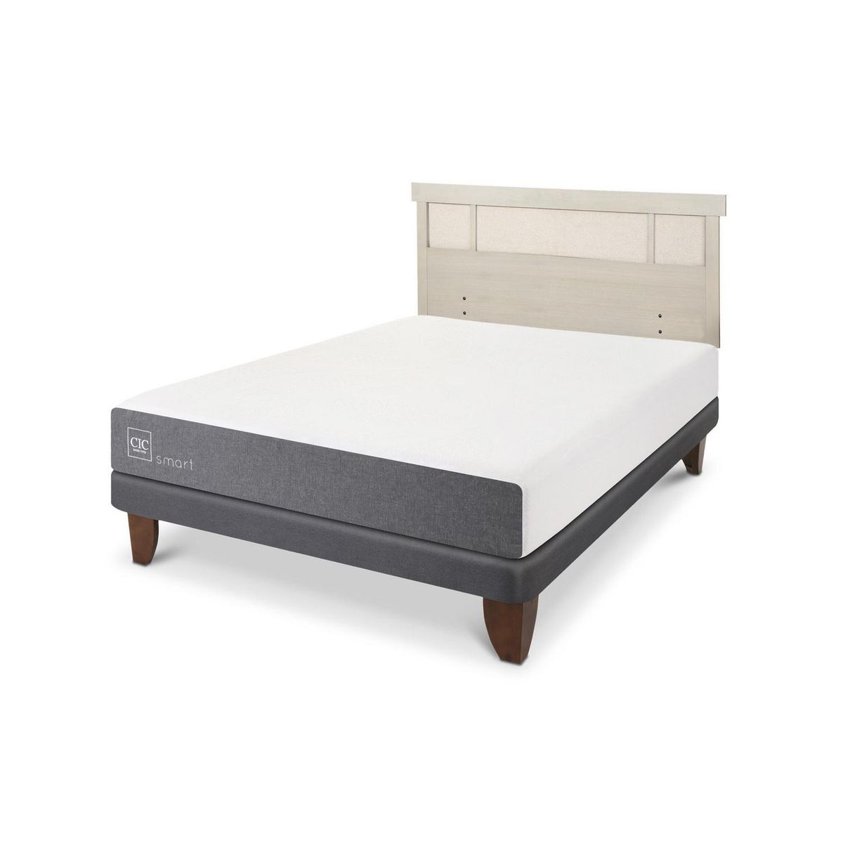 CIC - Cama Europea Smart 2P Bn Respaldo Dublin Alpino