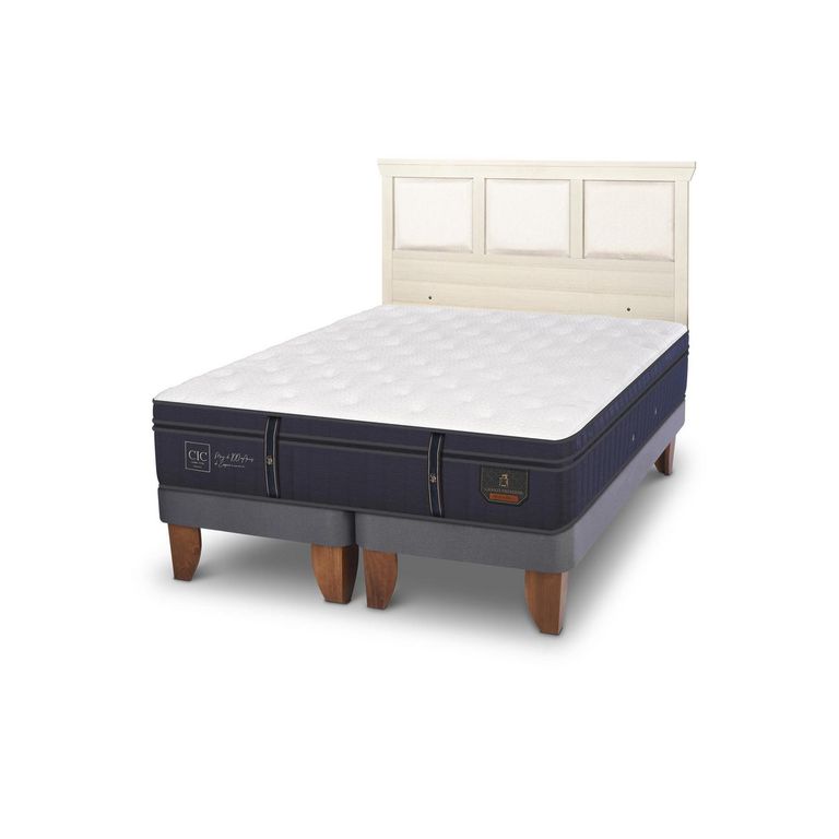 Cama Europea Grand Premium King Respaldo Torino Alpino