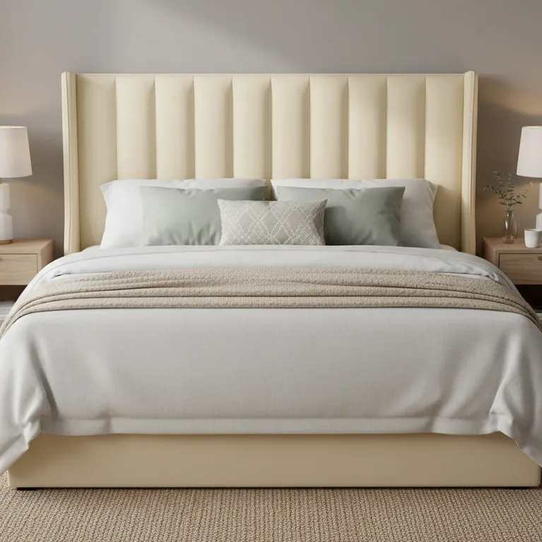 Respaldo Super king Panaro Beige