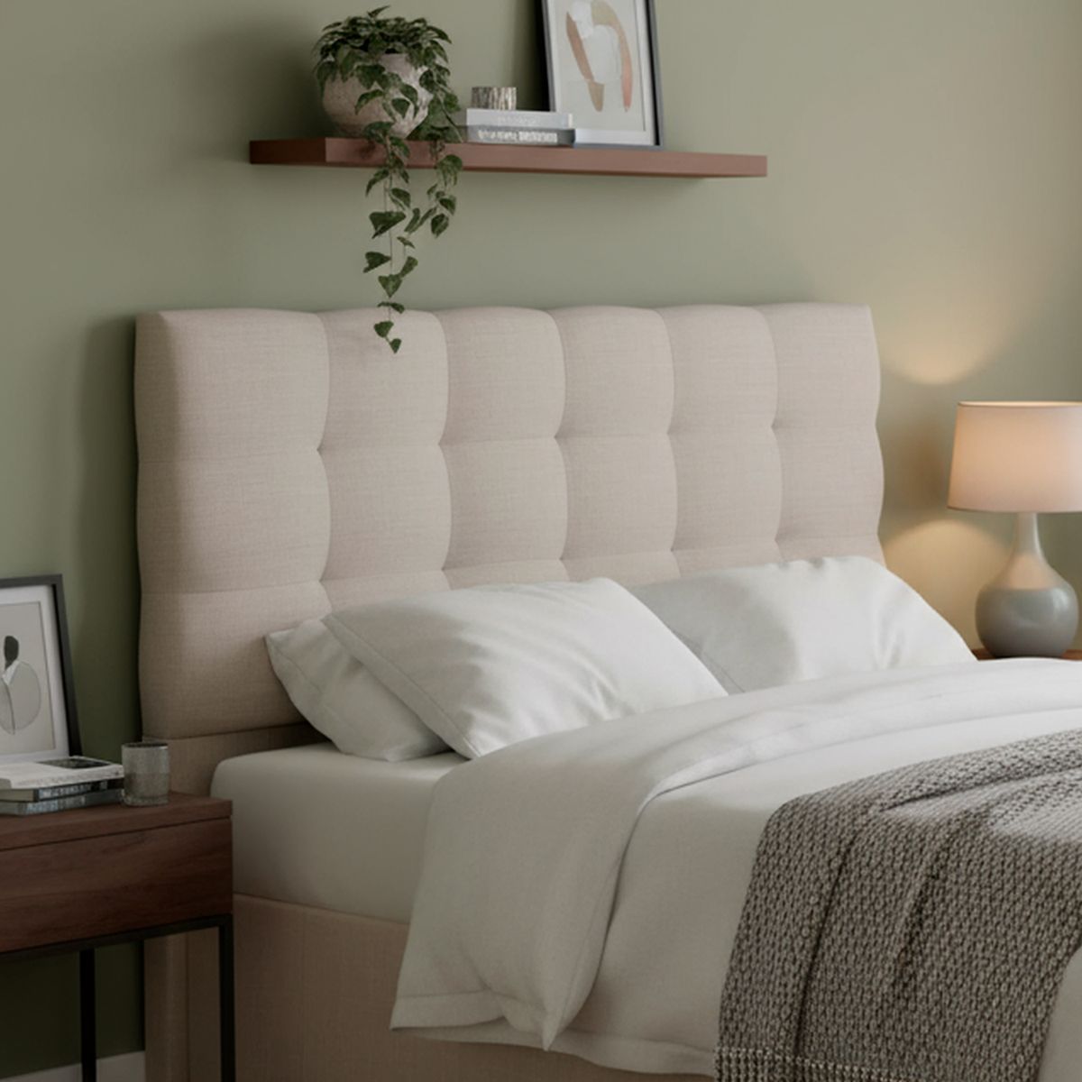 CIC - Respaldo Super king Ebro Gris arena