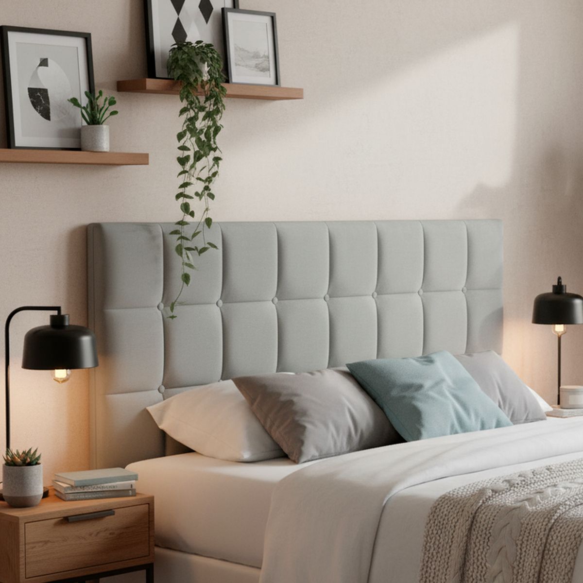 CIC - Respaldo 2 plazas Sile Gris ceniza