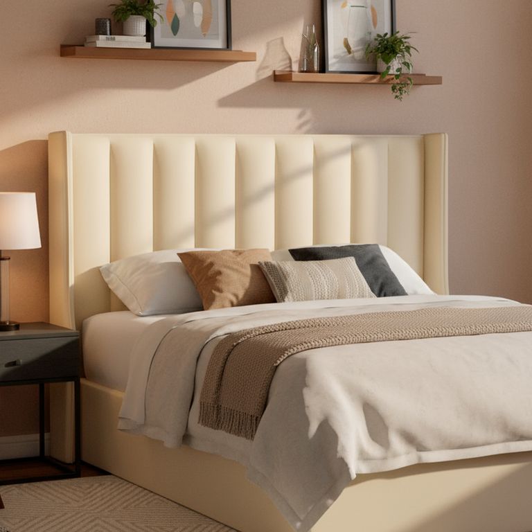 Respaldo King Panaro Beige