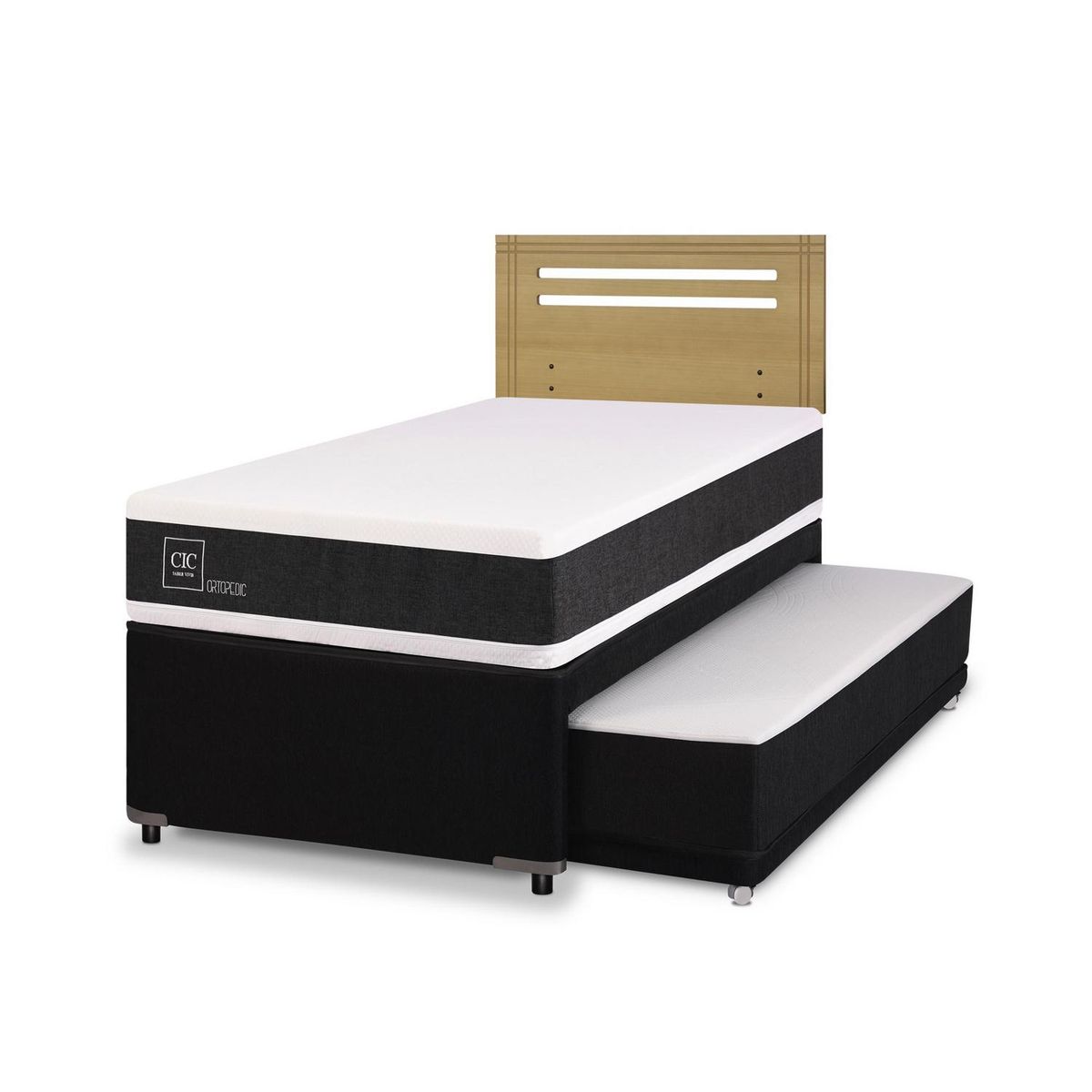 CIC - Diván 1.5 plazas Nido Ortopedic Negro; blanco