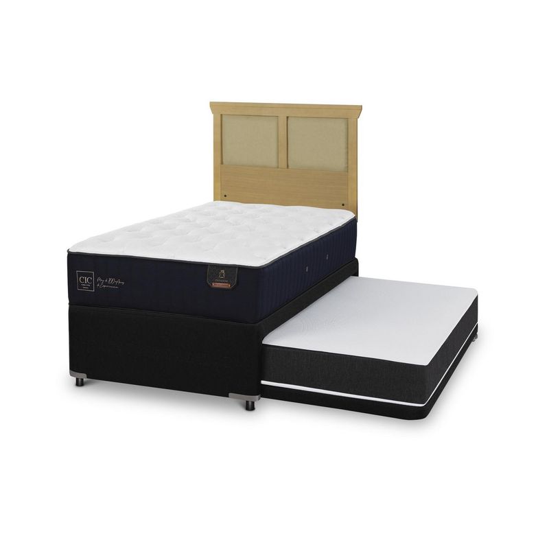CIC - Divan premium black Respaldo torino mostaza