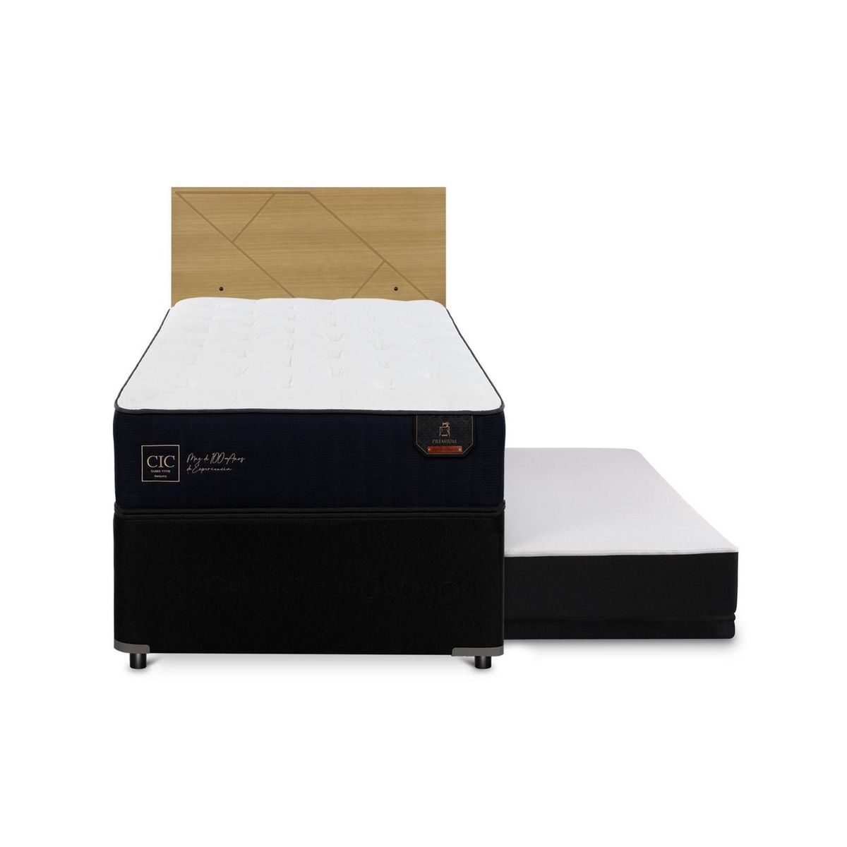 CIC - Diván 1.5 plazas Nido Premium Azul marino; blanco