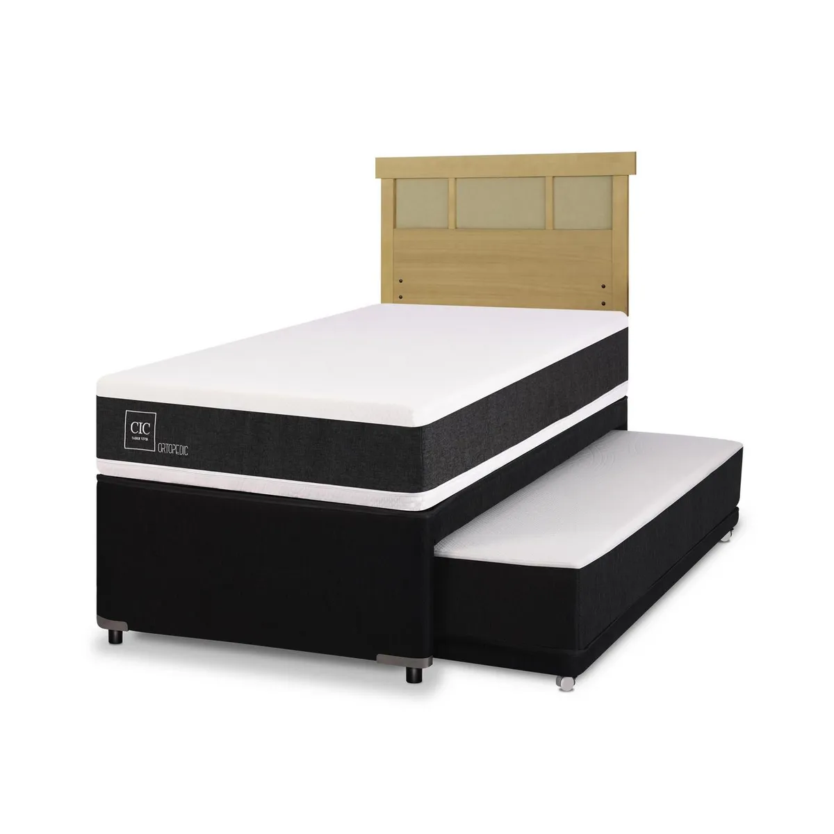 CIC - Diván 1.5 plazas Nido Ortopedic Negro; blanco