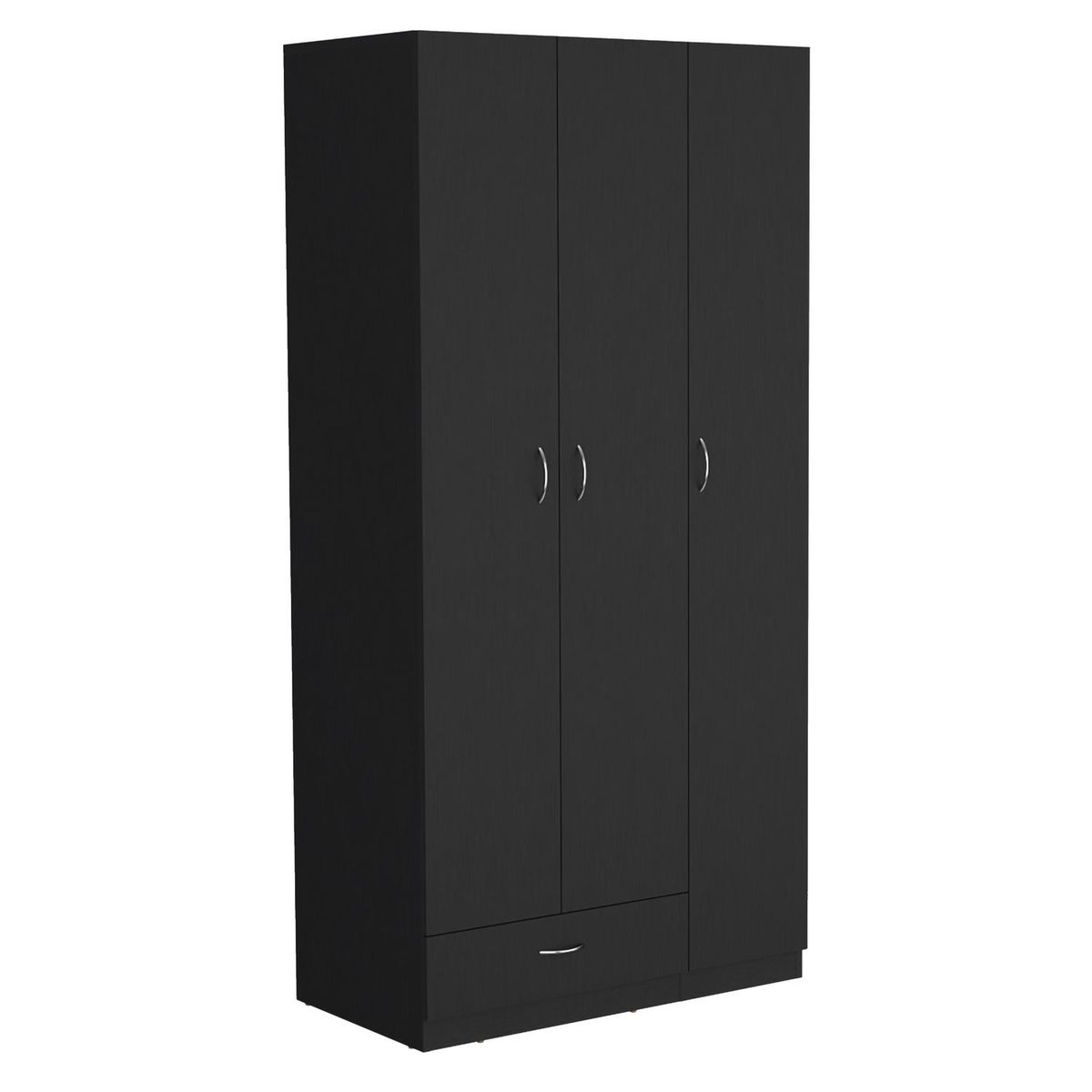 TUHOME - Clóset 3 Puerta(s) 1 Cajón(es) 4 Repisa(s) 90x184.6x47.3 cm Wengué