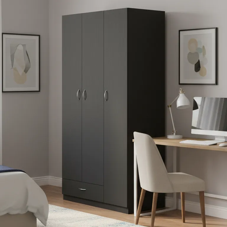 Clóset 3 Puerta(s) 1 Cajón(es) 4 Repisa(s) 90x184.6x47.3 cm