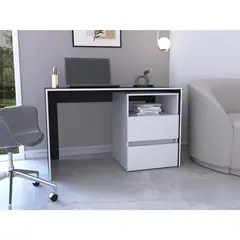 TUHOME - Mesa escritorio Rookie Blanco 120x75x60 cm
