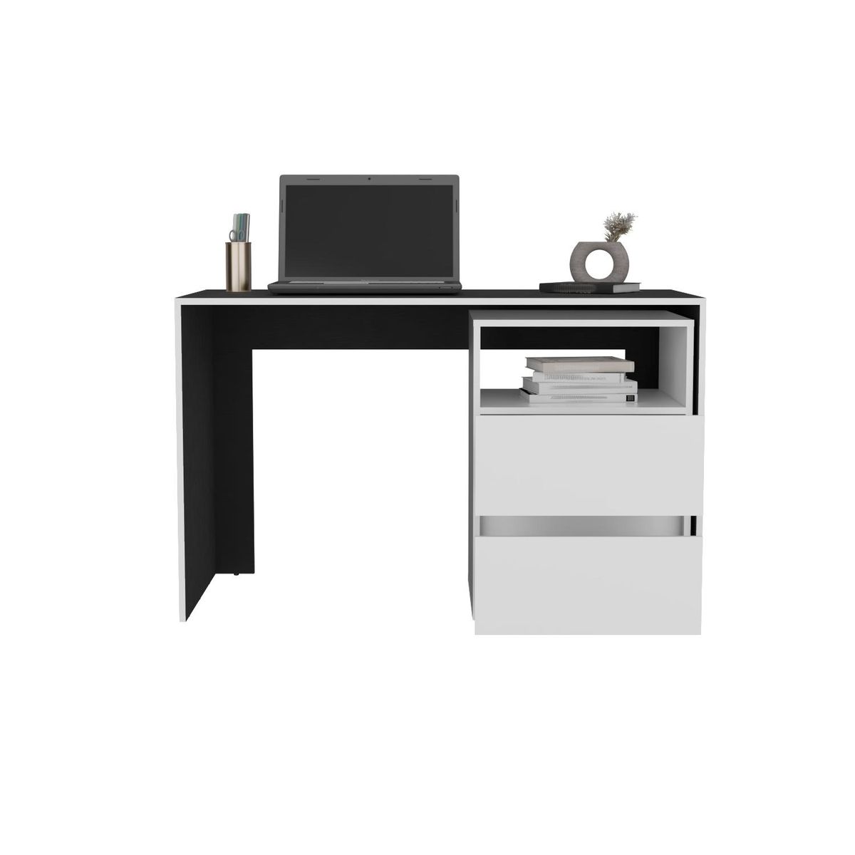 TUHOME - Mesa escritorio Rookie Blanco 120x75x60 cm