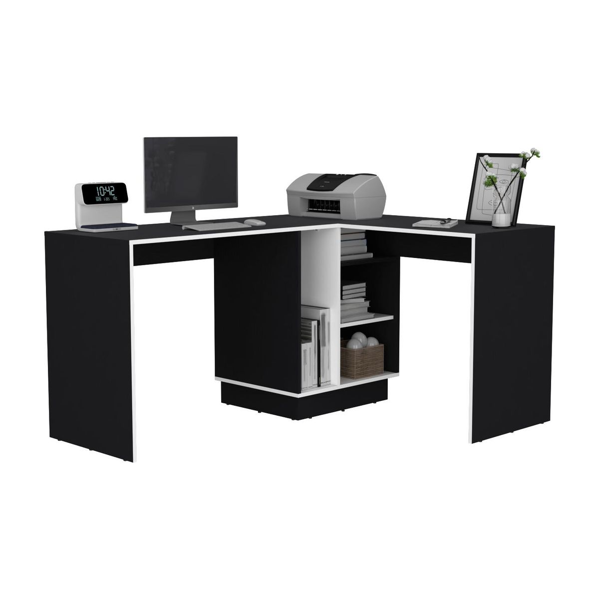 TUHOME - Escritorio Rookie Blanco 116.5x76.5x151.6 cm