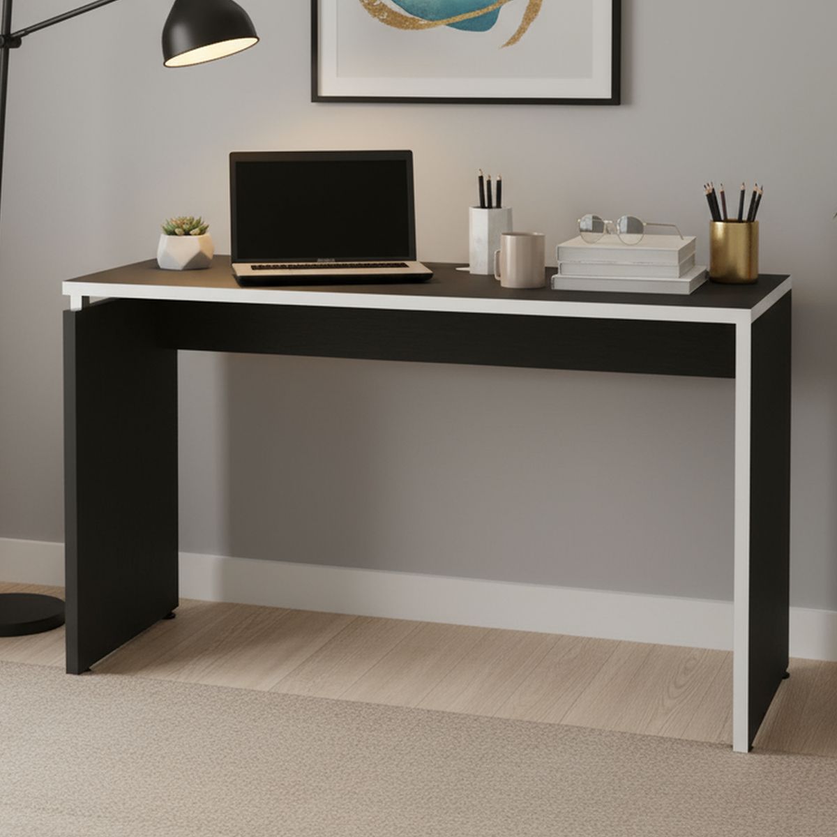 TUHOME - Escritorio Rookie Blanco 120x75x60 cm