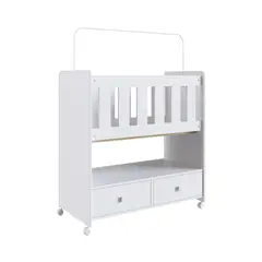 YARDAS - Mini Cuna Huelva Blanco 95x90x45 cm