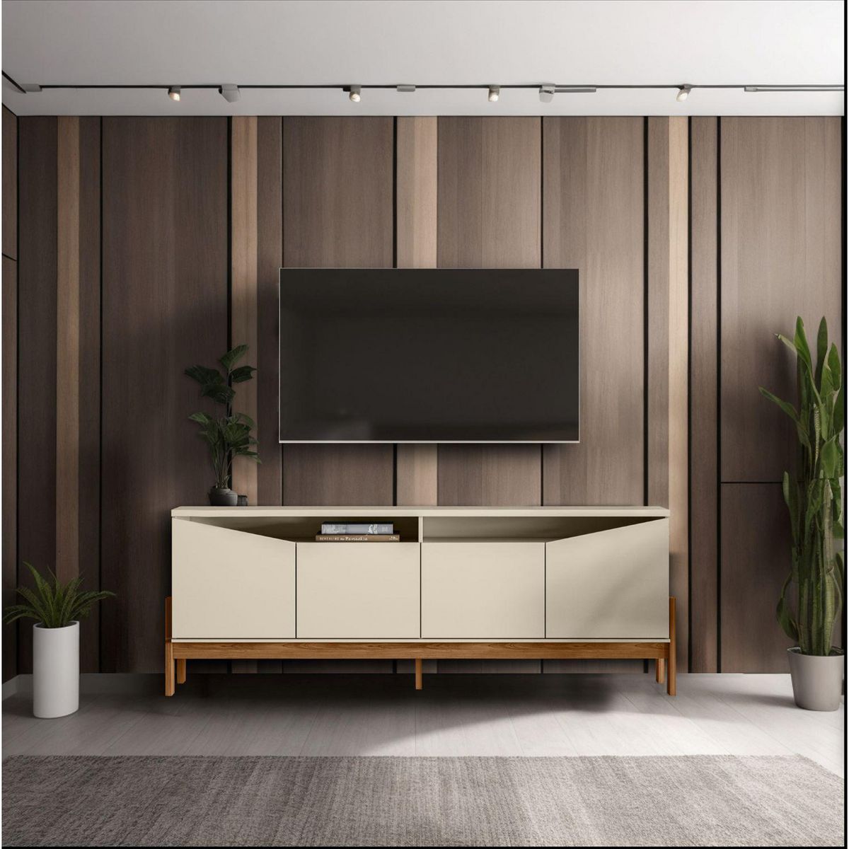 YARDAS - Rack 75 " Arizona Pérola Metalizado 188x69x36 cm