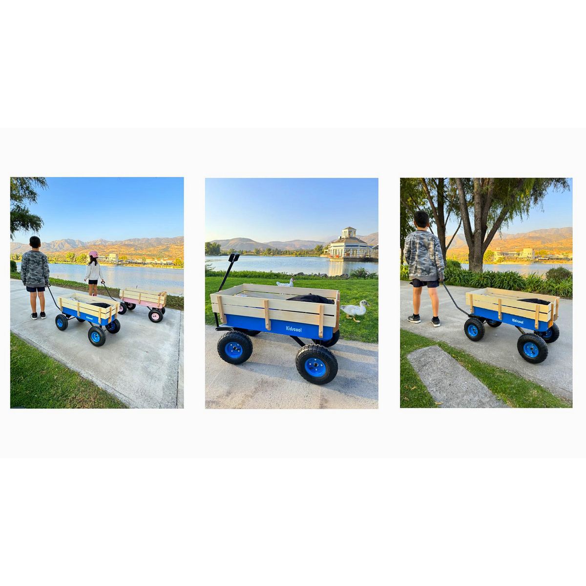 KIDSCOOL - Carro de Arrastre Jardín Azul Desde 17 años