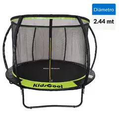 KIDSCOOL - Cama Elástica Curve 244 Cm 8Ft Verde