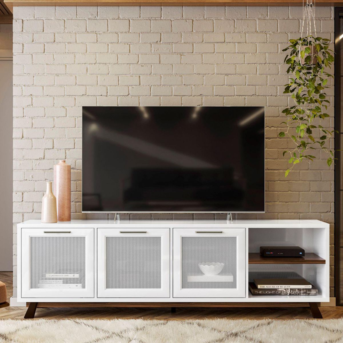 YARDAS - Rack 75 " Genesis Off White 190x61x36 cm