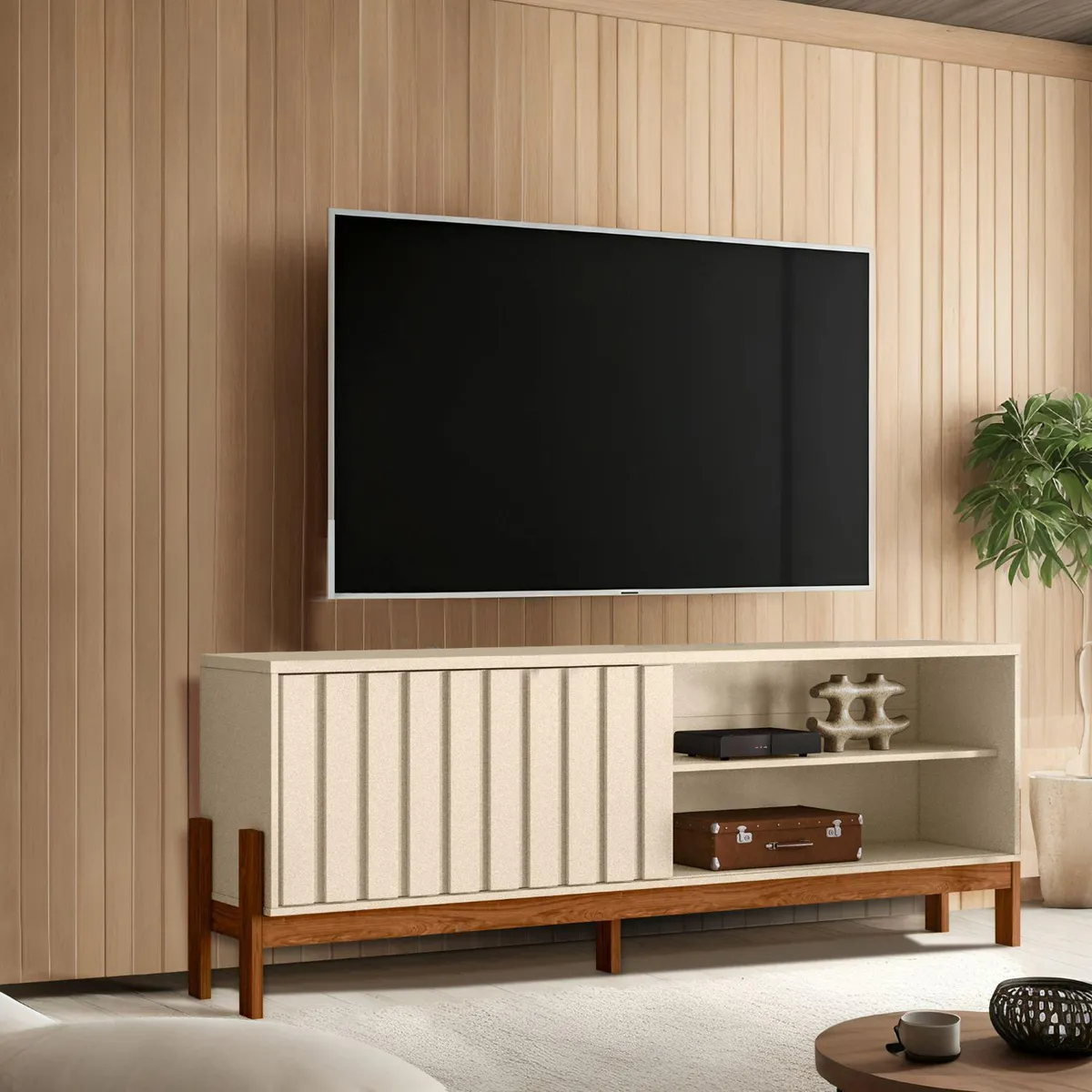 YARDAS - Rack 75 " Aurora Pérola Metalizado 188x72x36 cm