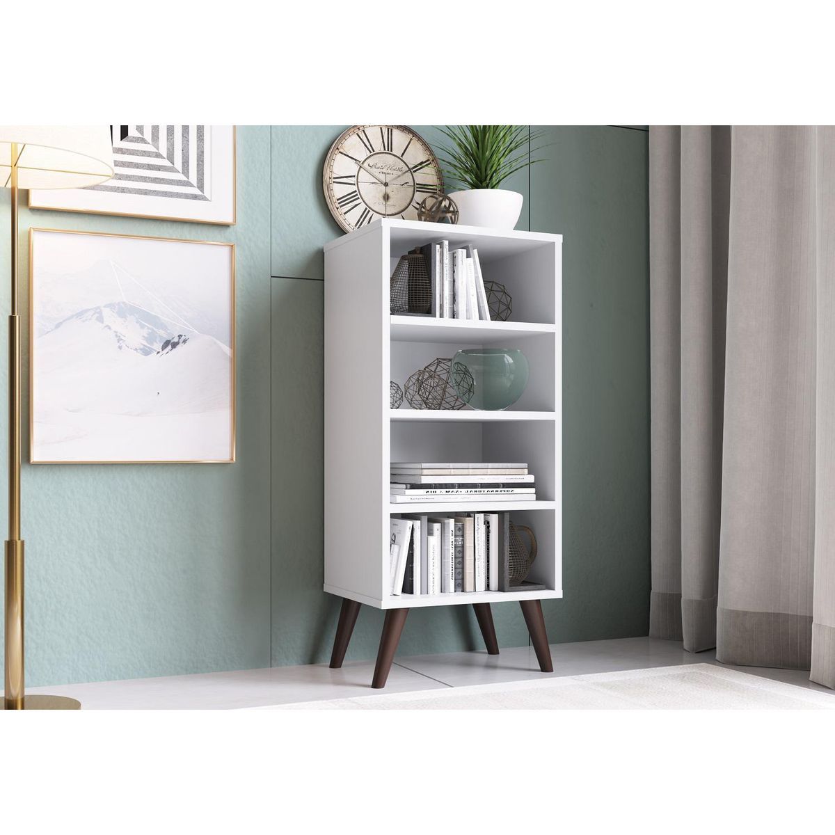 YARDAS - Estante Zamora MDP 3 Nivel(es) 39x87x31 cm Blanco