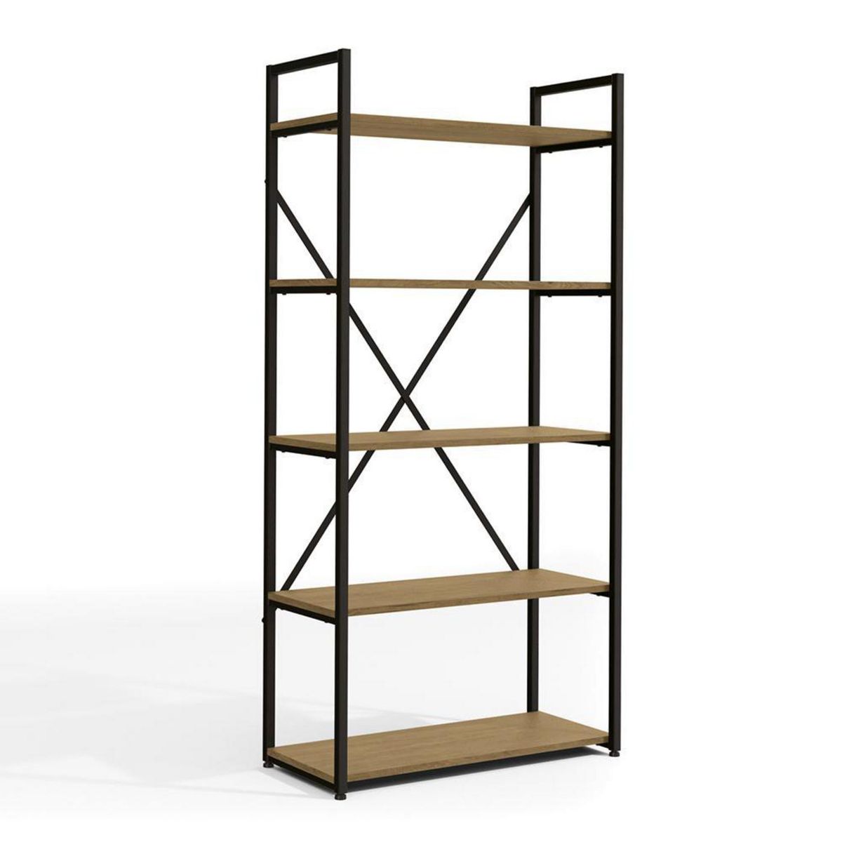 YARDAS - Estante Mendoza MDP 5 Nivel(es) 72x150x33 cm Nogal