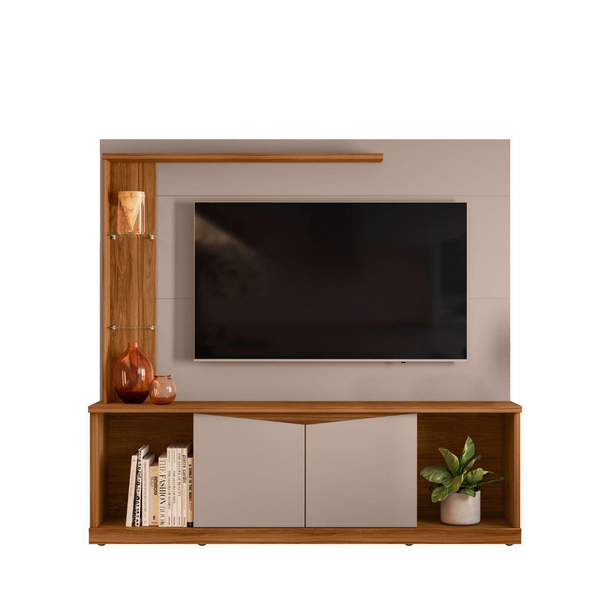 YARDAS - Estante 70 " Tucson Cinamomo Miel 180x174x36 cm