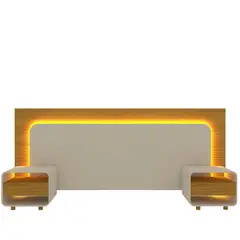 DECOCASA - Respaldo 2 plazas Innova Natural Off White