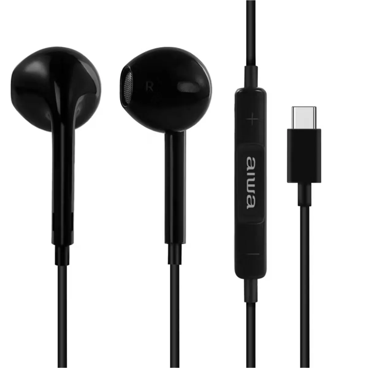 AIWA - Audifonos cable type C negro AW-TC113n