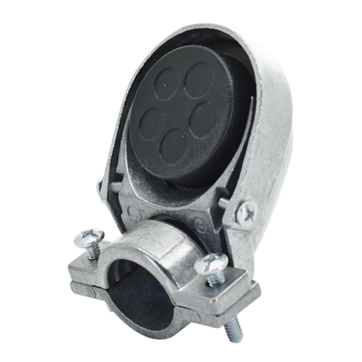 LEXO - Cabeza De Servicio Metálica 3/ 4 Pulgada Con Abrazadera Para Cables