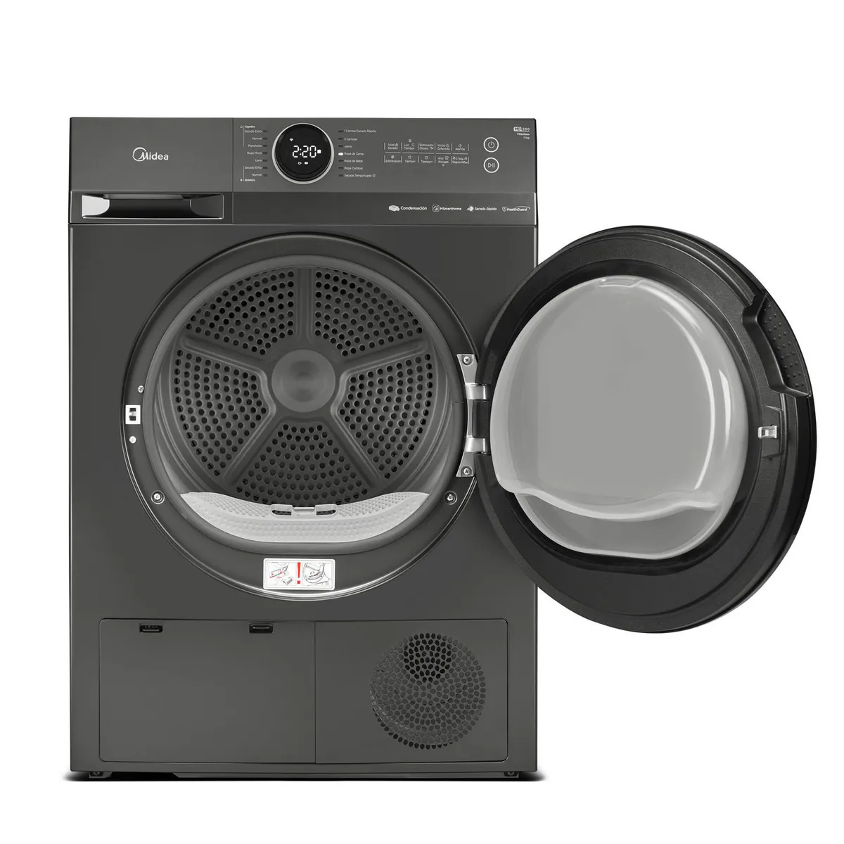 MIDEA - Secadora de Ropa 11 kg Carga Frontal con Condensación Titanium MD200C110W/T