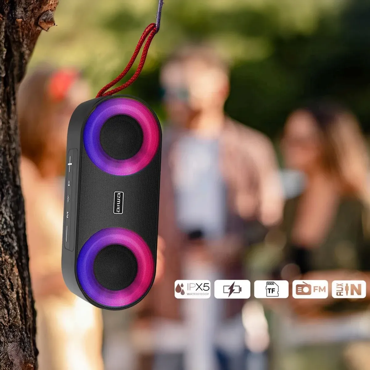 AIWA - Parlante portatil bluetooth AWSJ215