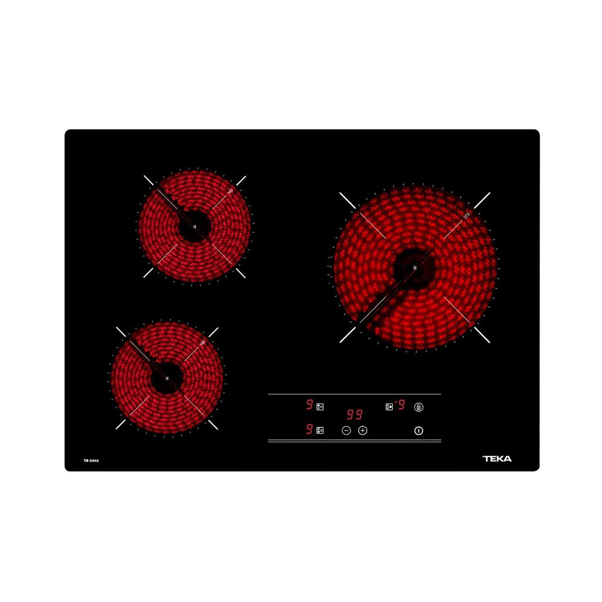 TEKA - Combo Horno Electrica Vitroceramica+Campana extraible Inoxidable