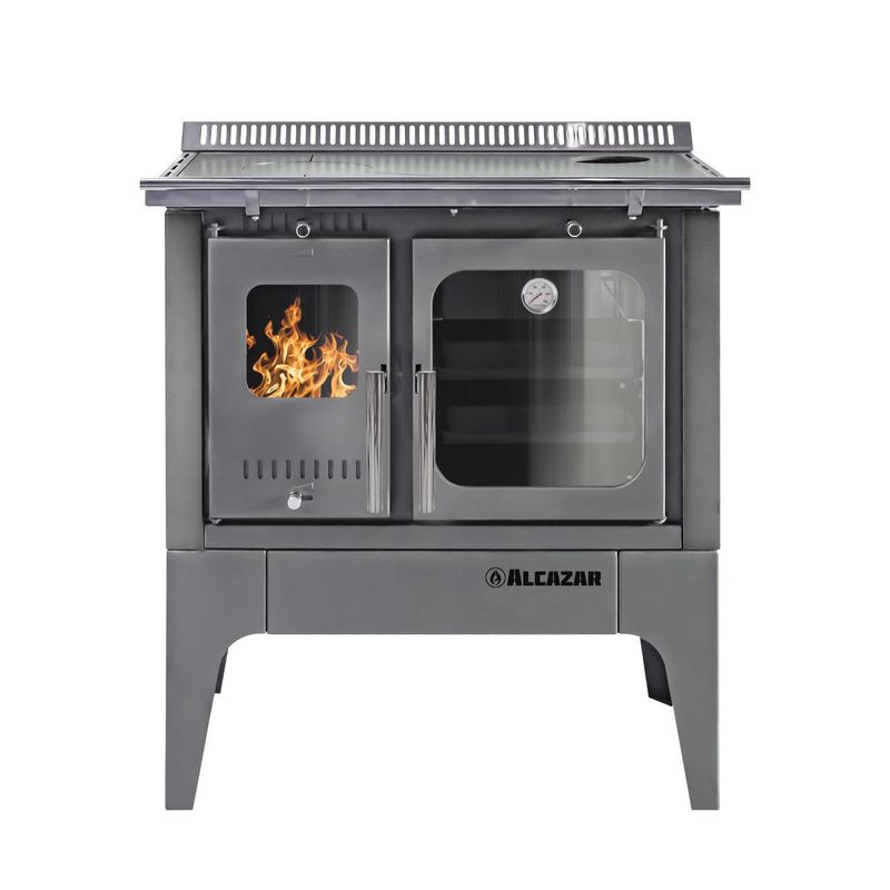 ALCAZAR - Cocina a Leña Europea S900 Gris