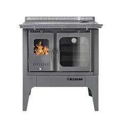 ALCAZAR - Cocina a Leña Europea S900 Gris