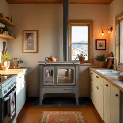 ALCAZAR - Cocina a Leña 1 Platos Gris Cocina a Leña Europea S800 Gris