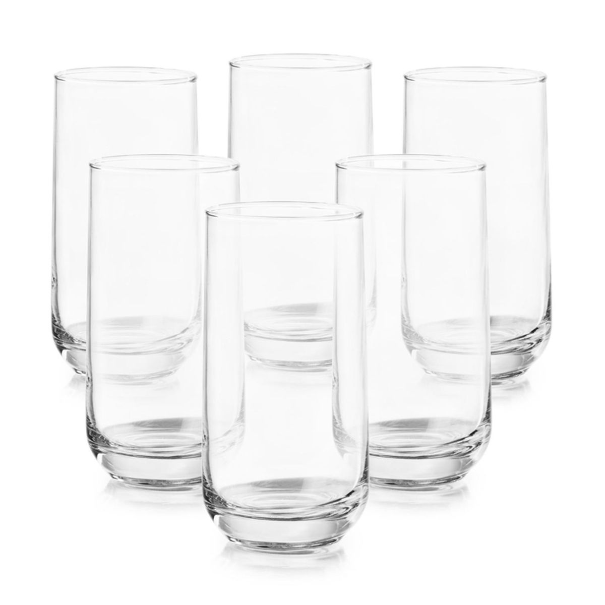 LIBBEY - Set 6 Vasos Alto de Vidrio 472 ml Transparente
