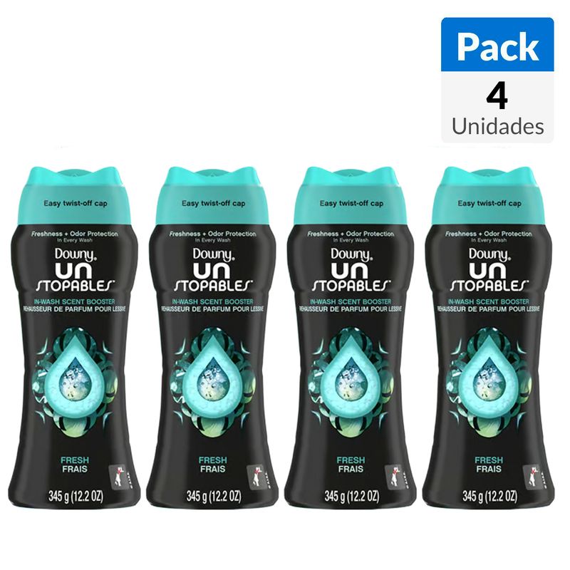 DOWNY - Perlas Aromaticas Fresh 345 gr Pack 4 Unidades