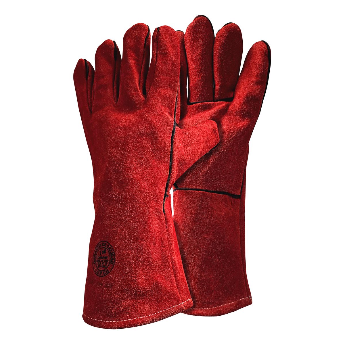 RDL - Guante Soldador de Fibra Natural Talla única Rojo