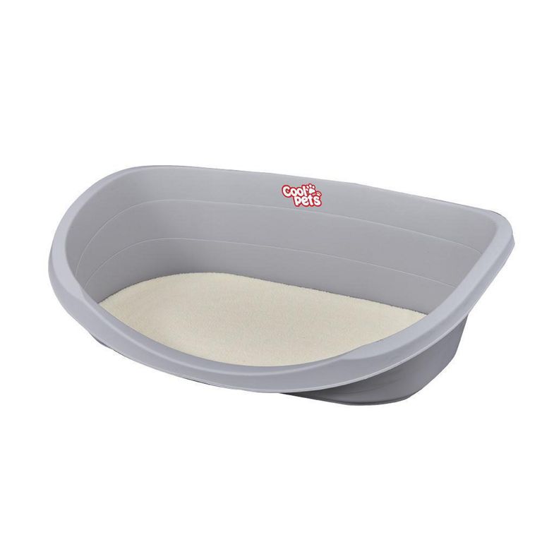 Cama para Perro 24.5x54.5x80 cm Gris/Beige
