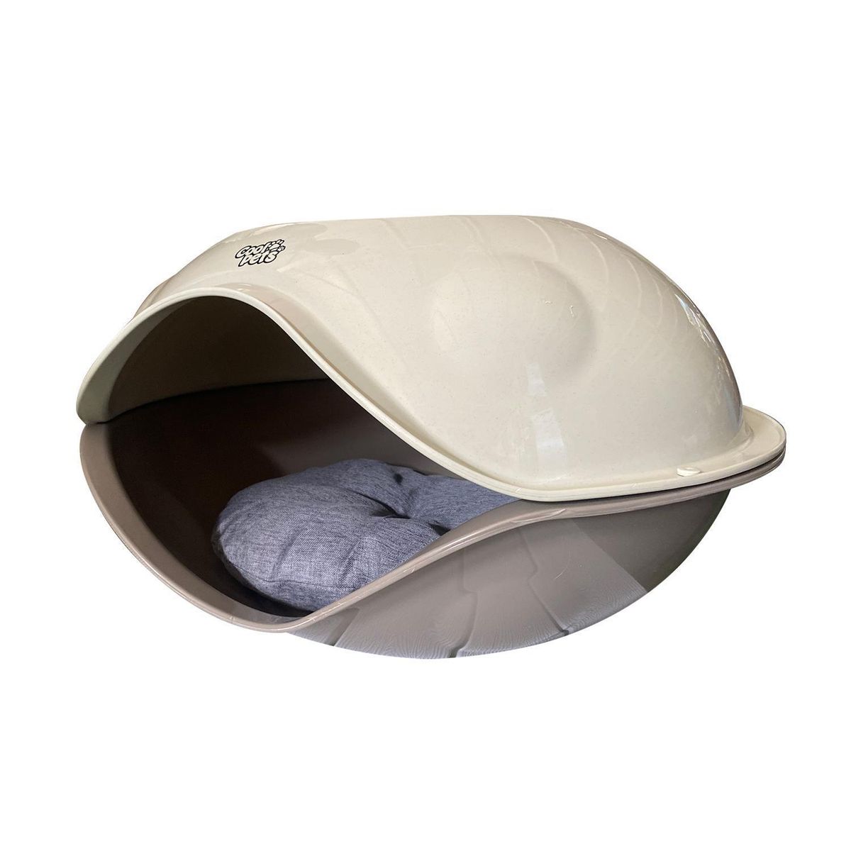 GENERICO - Cama para Perro 33.2x50.4x62 cm Blanco/Beige