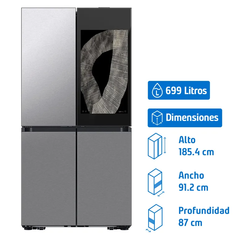 Refrigerador Bottom Freezer No Frost 809 Litros Inox RF29DB9950QDZS