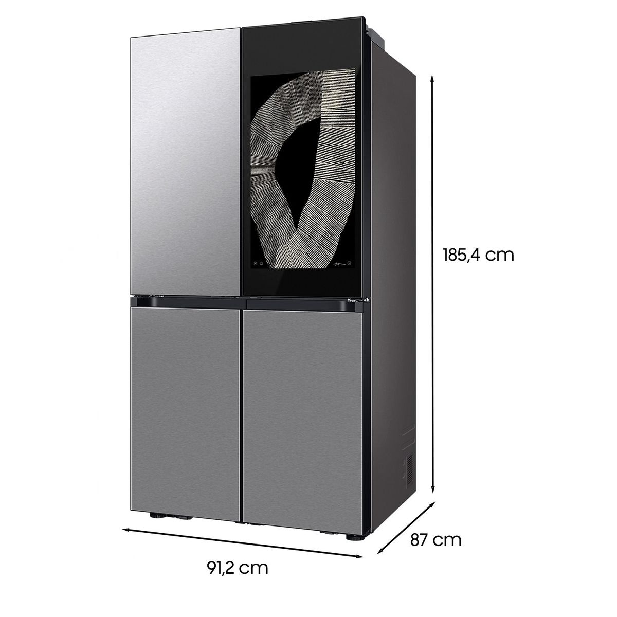 SAMSUNG - Refrigerador Bottom Freezer No Frost 699 Litros Clean Charcoal/Stainless Steel RF29DB9950QDZS