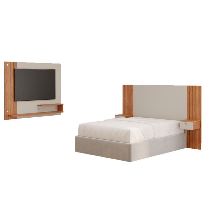 DECOCASA - Respaldo 2 plazas Dunas  Off White