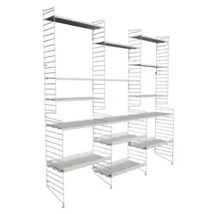 DUCASSE - Estante Vintage Acero 6 Nivel(es) 66x14x107.5 cm Negro