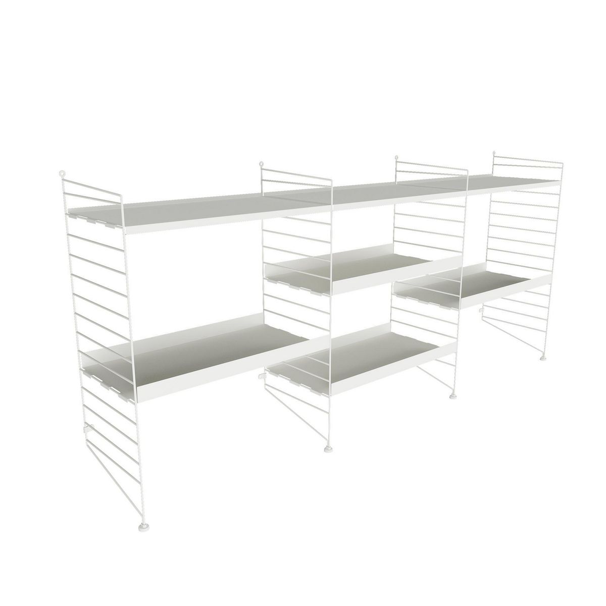 DUCASSE - Arrimo Modular Metálico Vintage Blanco 66x107.5x14 cm